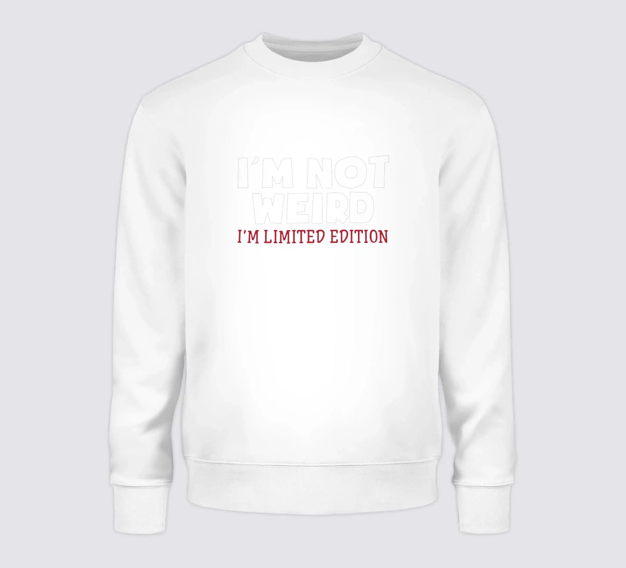 I'm NOT WEIRD, I'M LIMITED EDITION felpa da edsonramosart