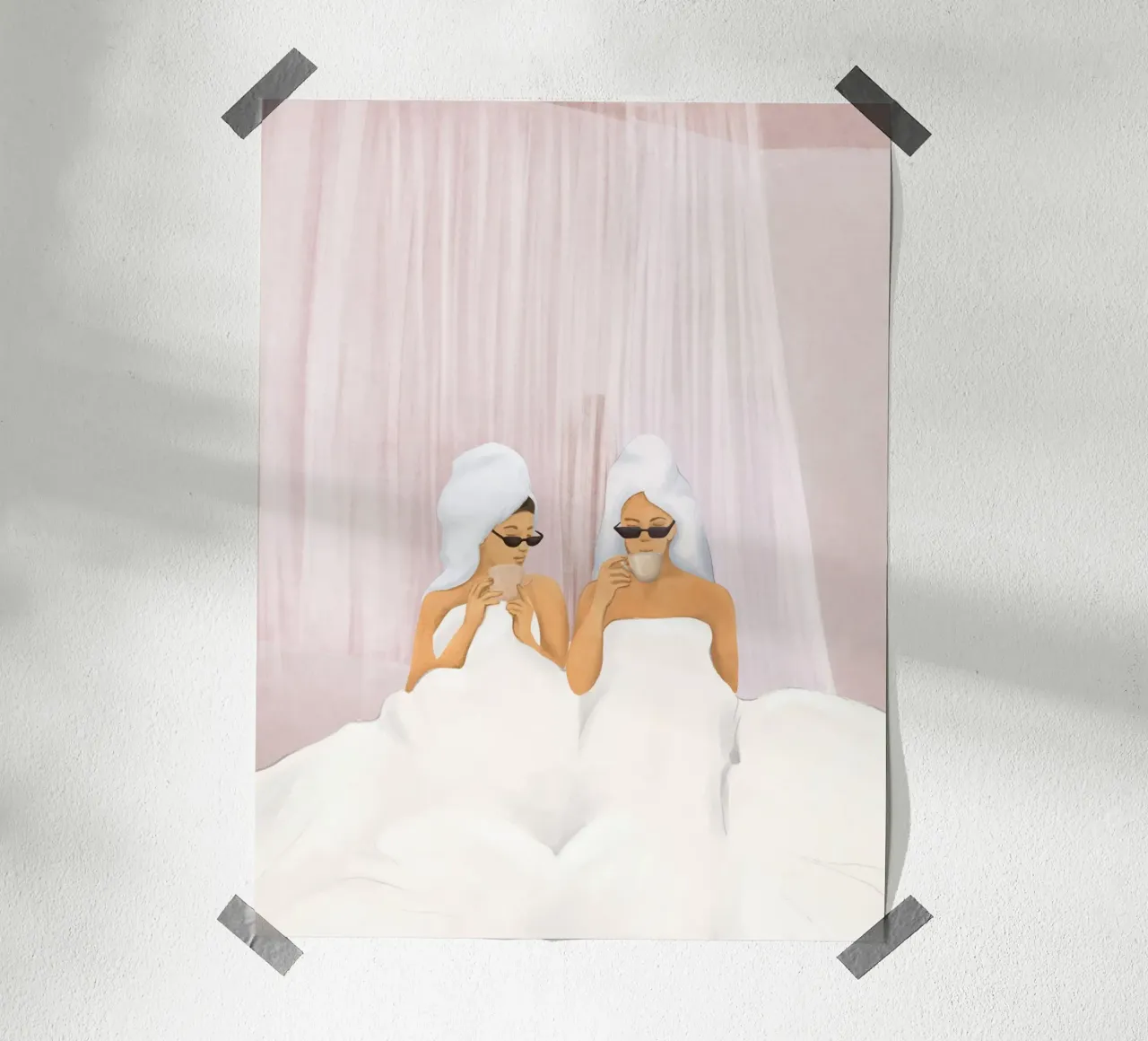 Morning with a friend poster da Flow Line