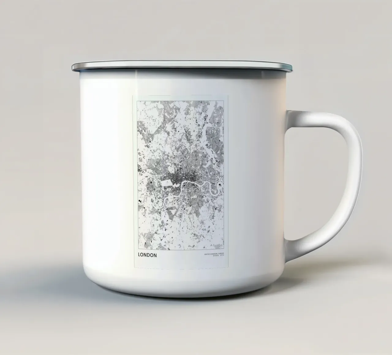 London tazza in smalto da The Cartography Collection