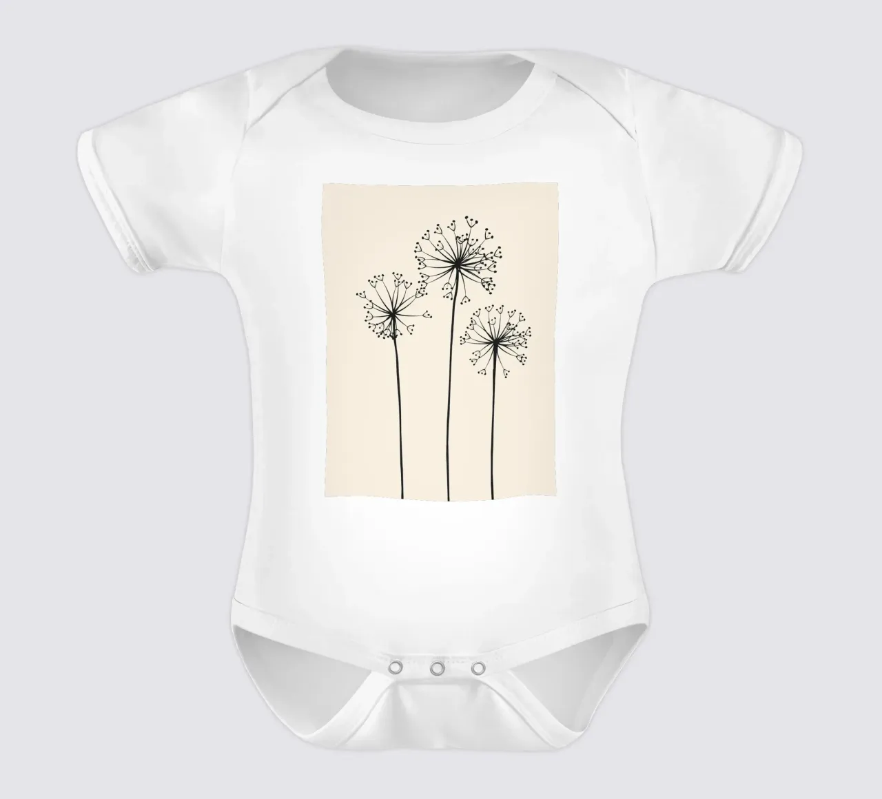 Dandelions body neonato maniche corte da Flow Line