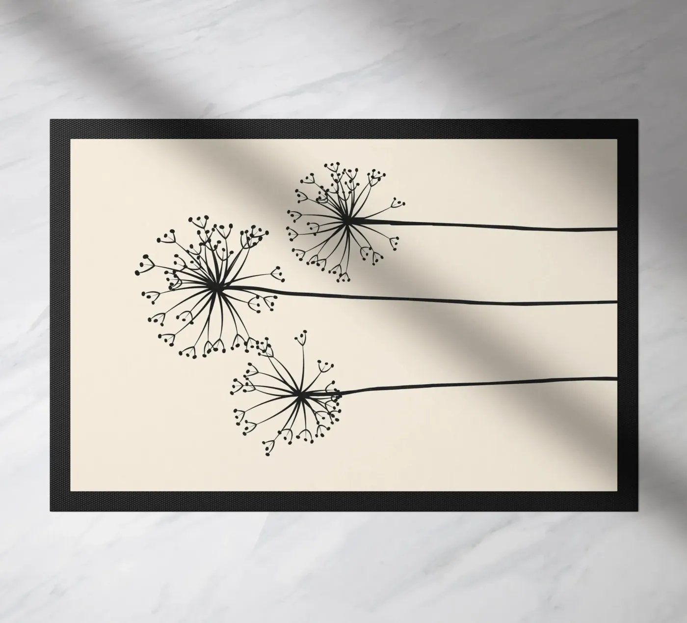 Dandelions doormat by Flow Line