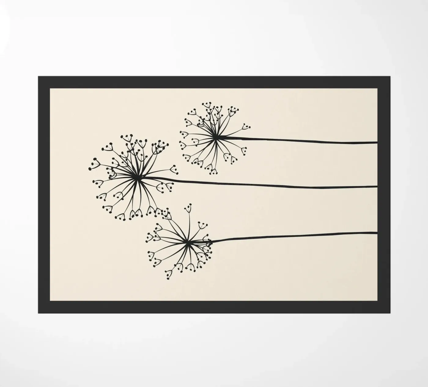 Dandelions doormat by Flow Line