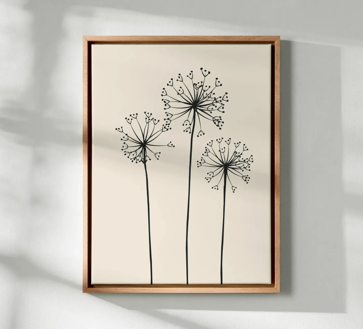 Dandelions canvas van Flow Line