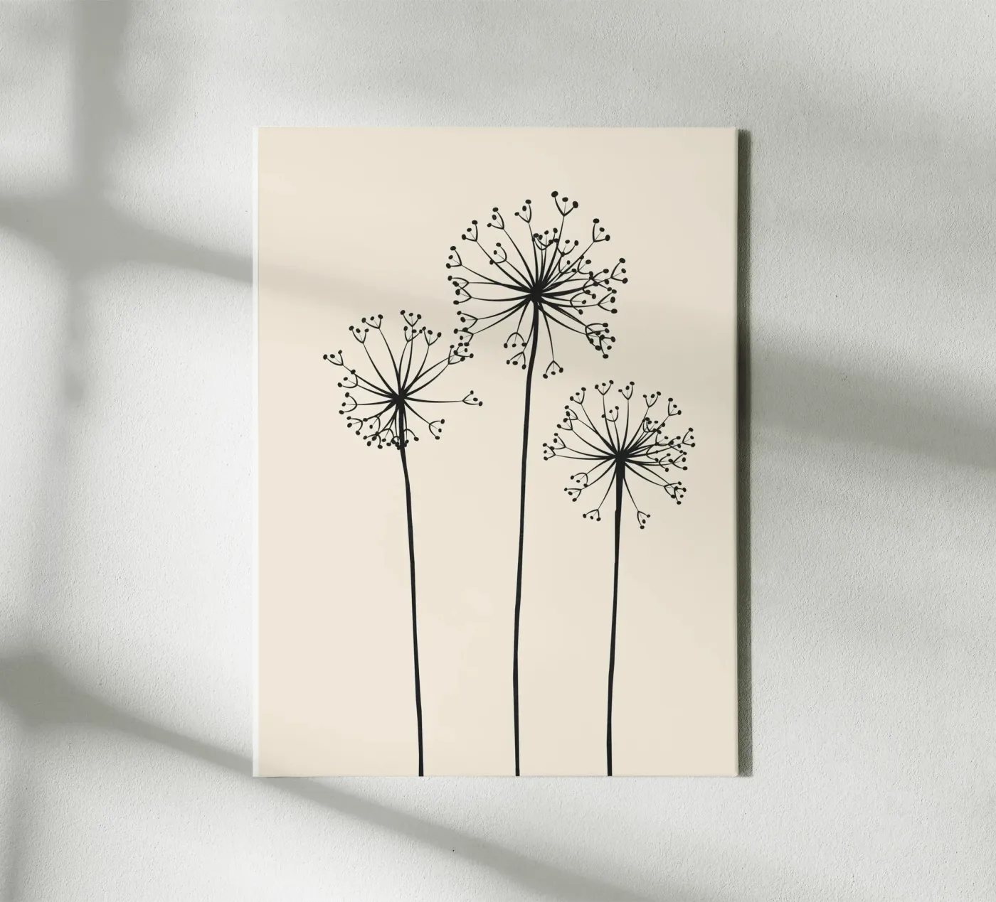Dandelions canvas van Flow Line