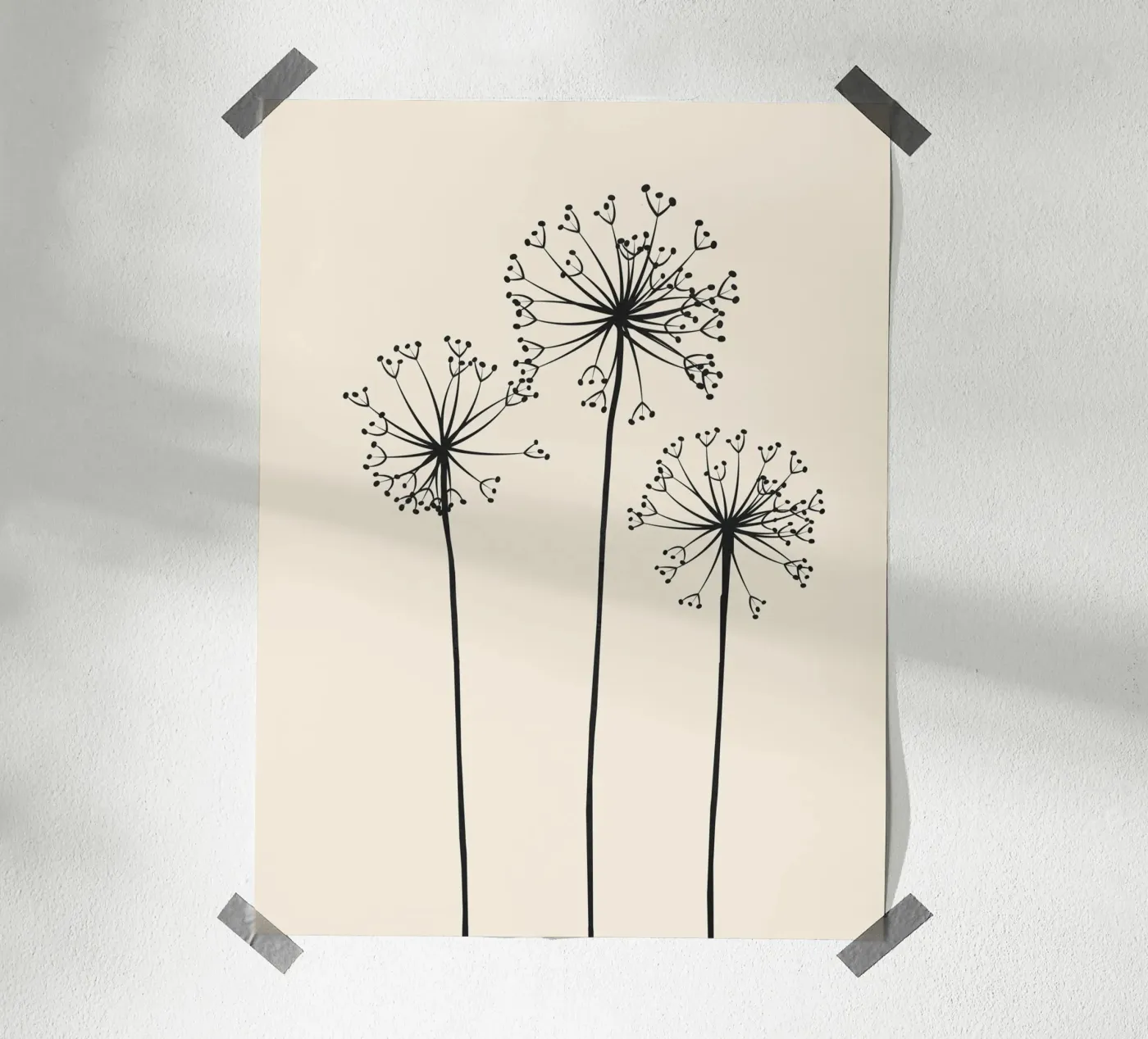 Dandelions poster by Flow Line