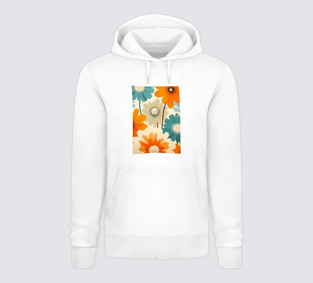 Fiori retrò felpa con cappuccio da diedrich