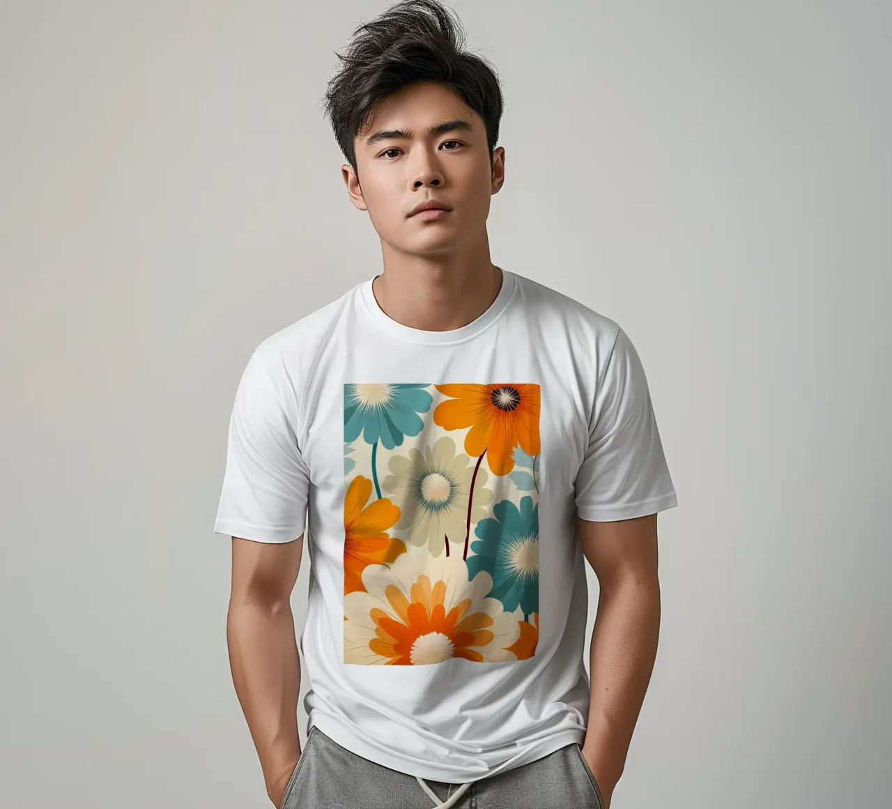 Fiori retrò t-shirt da diedrich