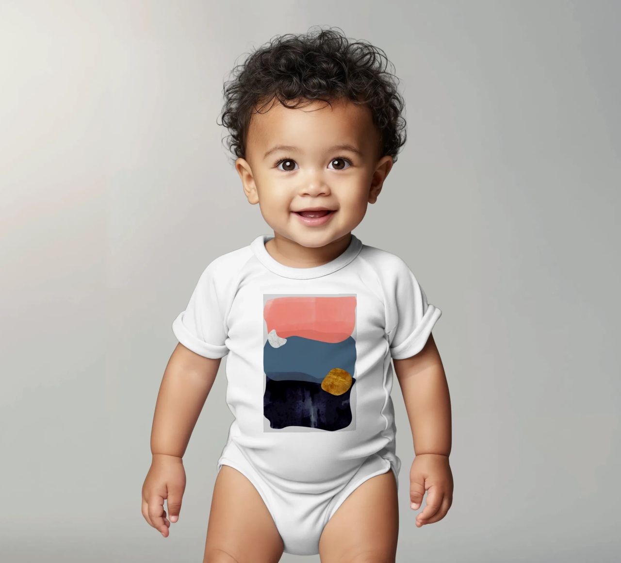 Greta No. 07 body neonato maniche corte da Froilein Juno