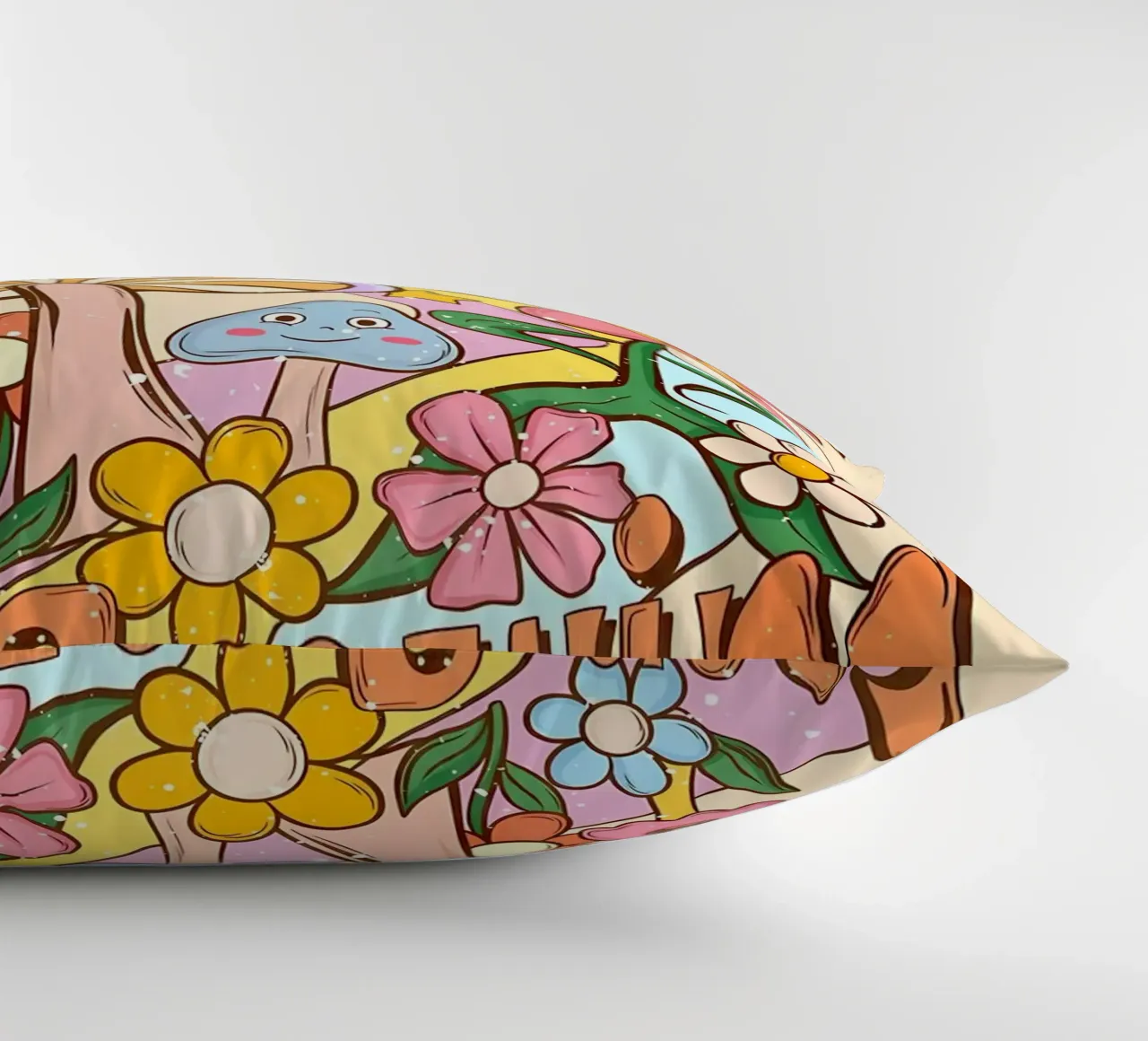 I fiori retrò continuano a crescere cuscino da diedrich