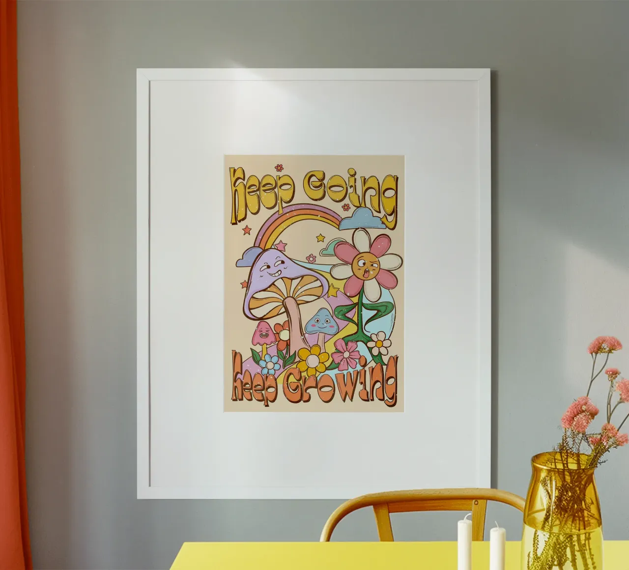 I fiori retrò continuano a crescere carta hahnemühle da diedrich
