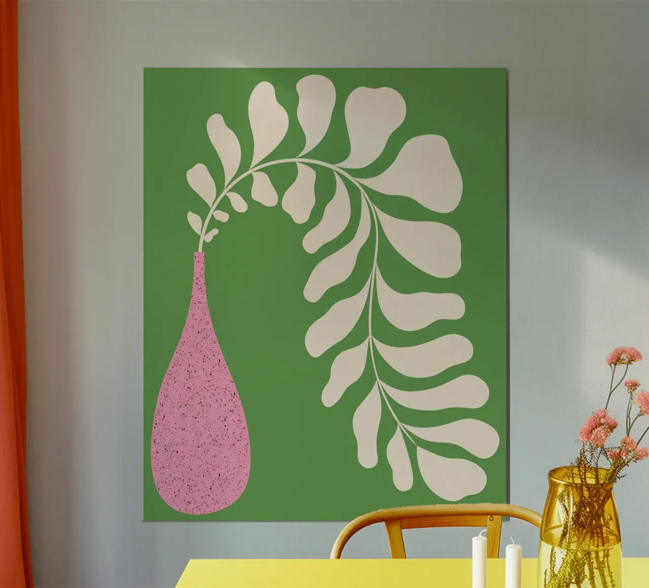 Pianta pigra #2 poster con telaio in plastica da Alisa Galitsyna