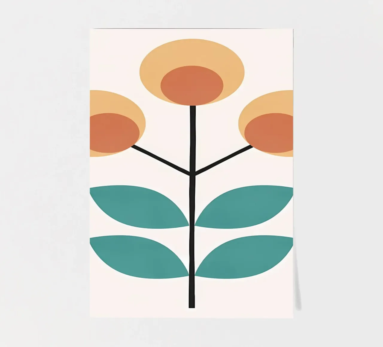 Retro flower 2 sticker sheet by diedrich