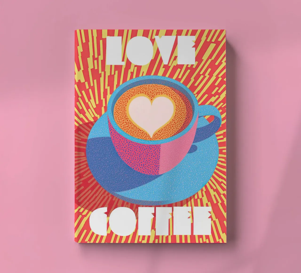 Pop Art Coffee Poster – Creative Bold Brew Energy in Kitchen notebook by Kaji