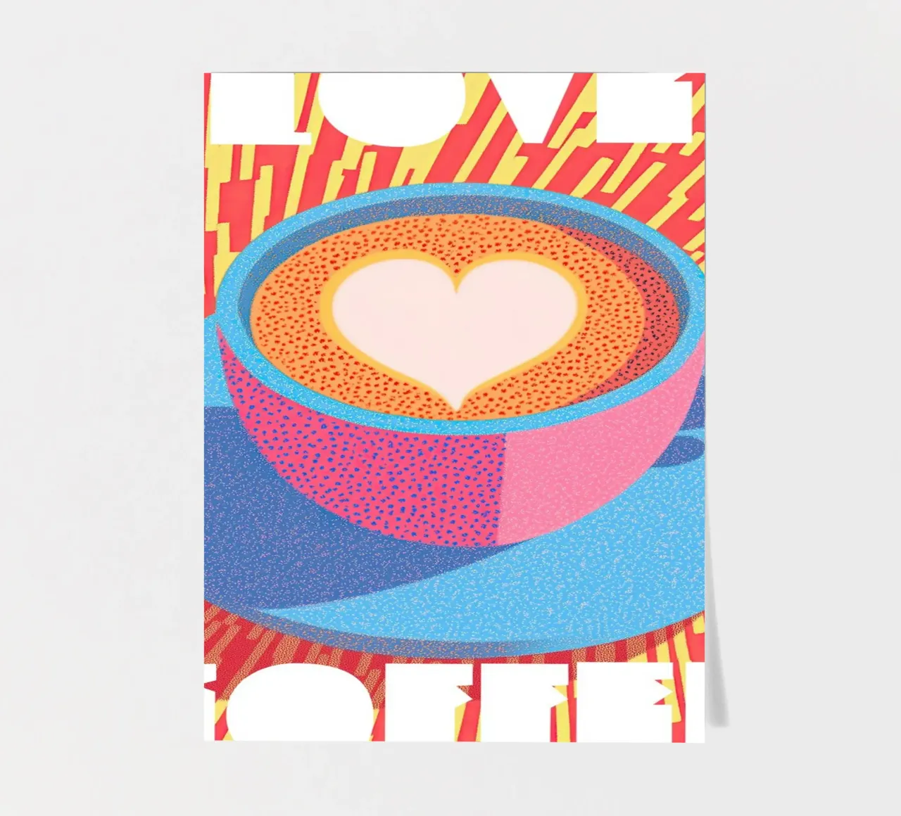 Pop Art Coffee Poster – Creative Bold Brew Energy in Kitchen sticker sheet by Kaji