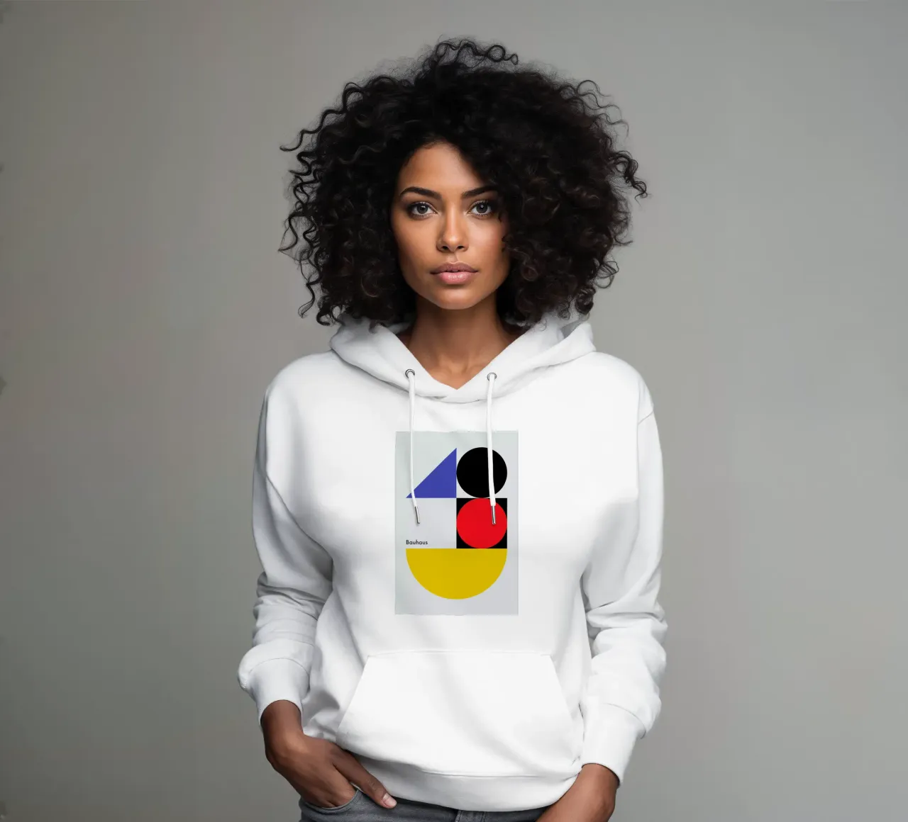 Contrasts in 2D felpa con cappuccio da Studio One