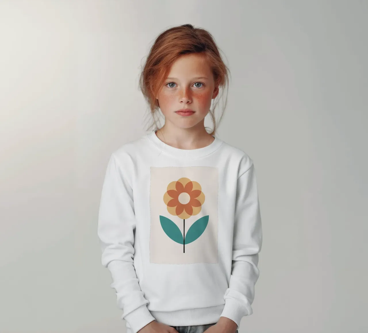 Retro-Blume 1 Kinder Sweatshirt von diedrich