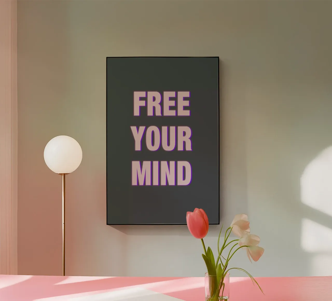 Free Your Mind plexiglass da Vasare Nar
