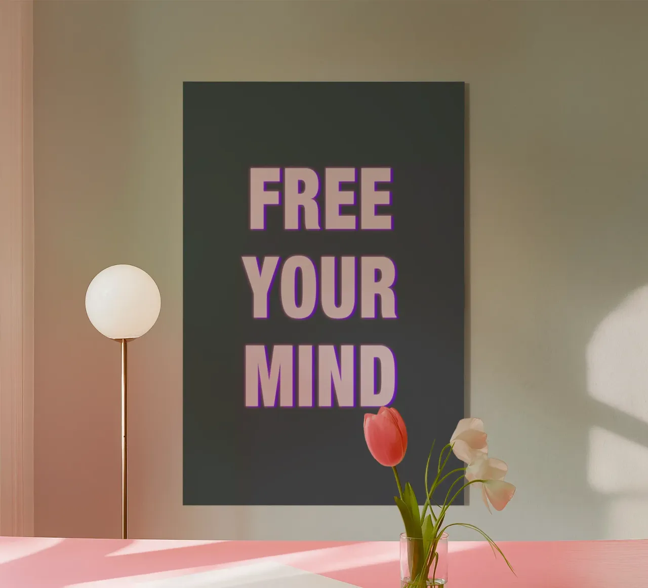 Free Your Mind plexiglass da Vasare Nar
