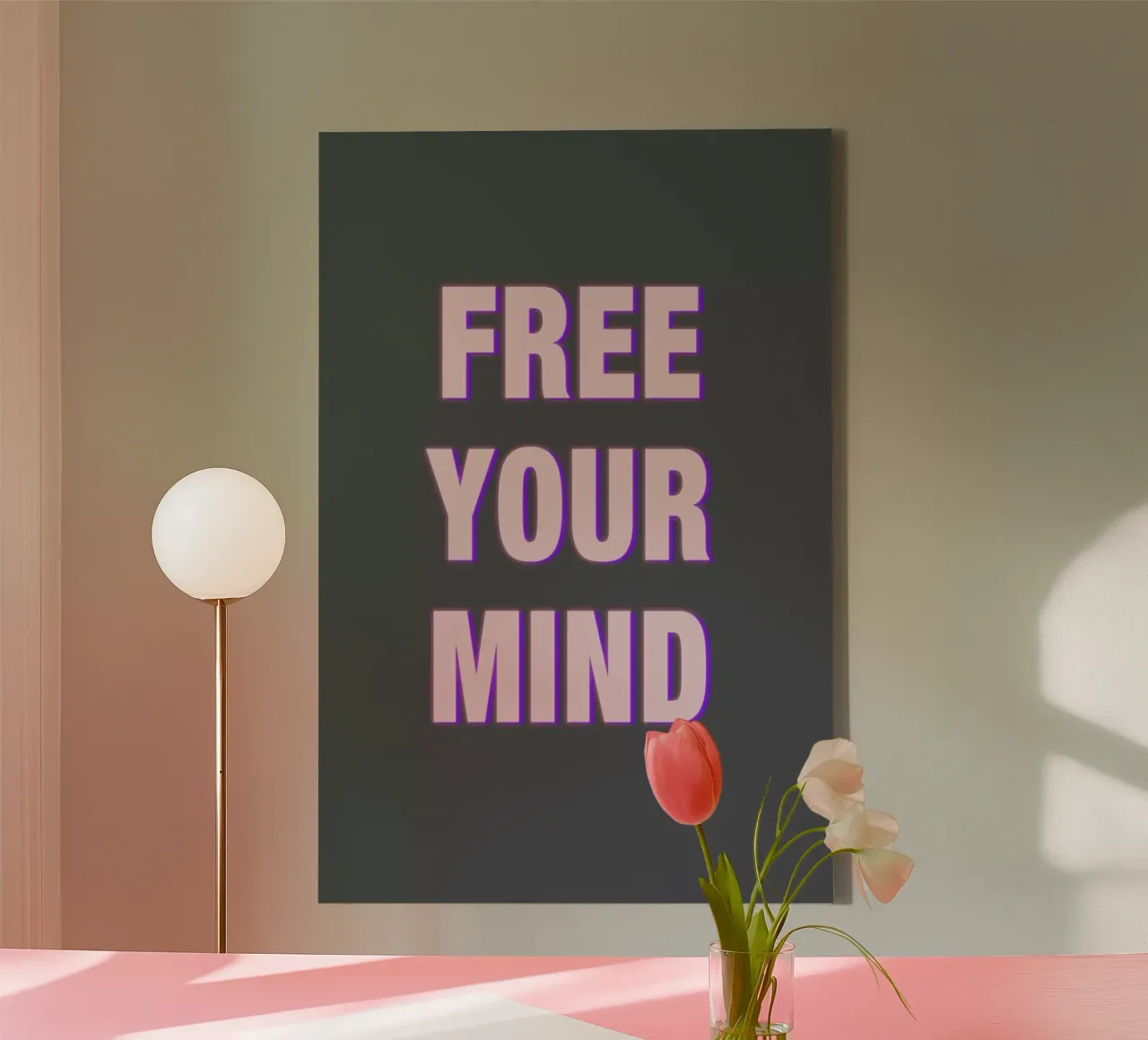 Free Your Mind tela con Cornice a cassetta da Vasare Nar