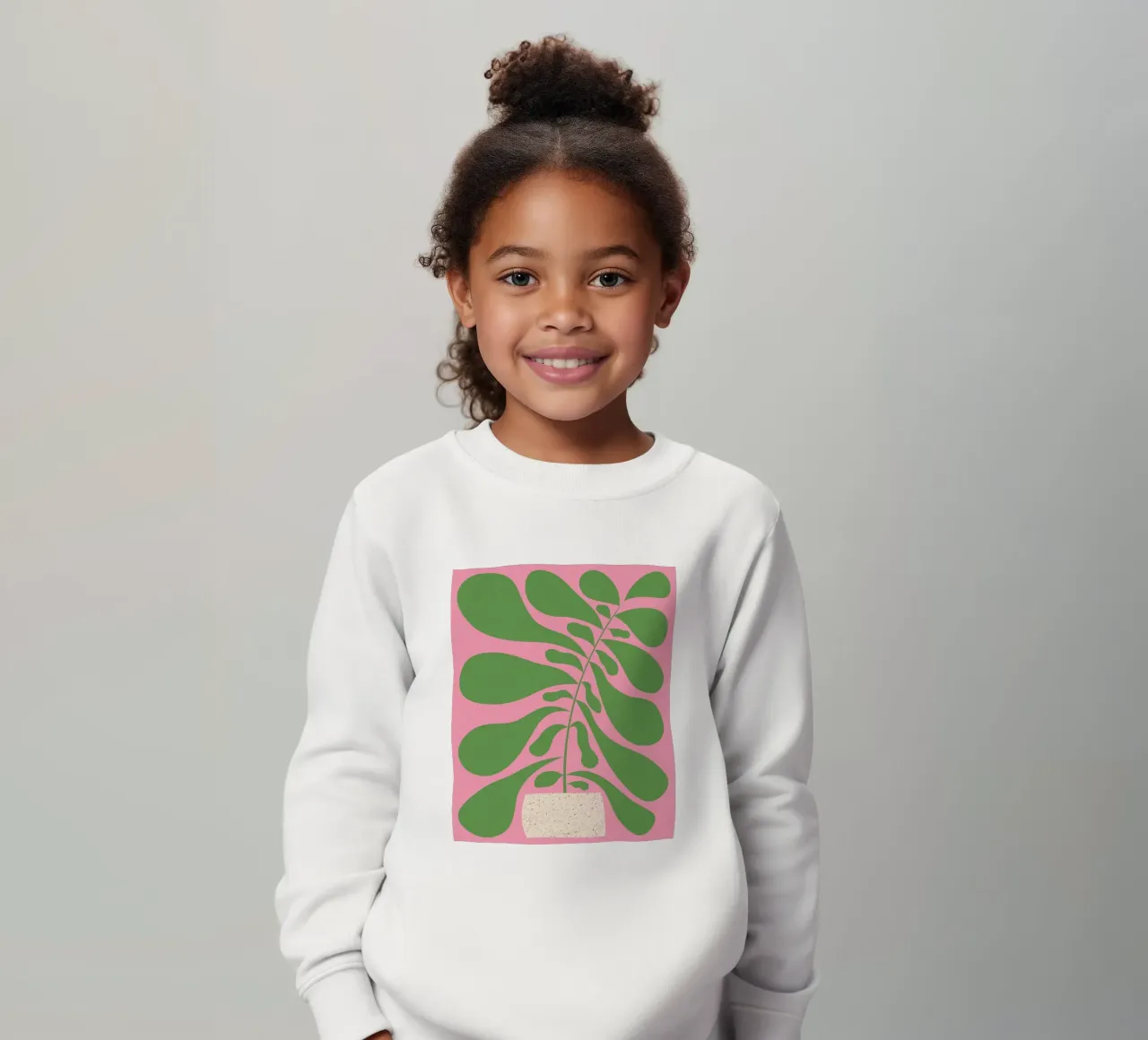 Lazy Plant #1 kids sweatshirt by Alisa Galitsyna