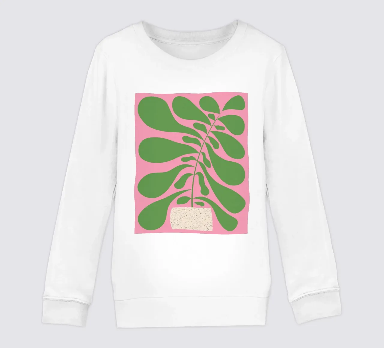Lazy Plant #1 kids sweatshirt by Alisa Galitsyna