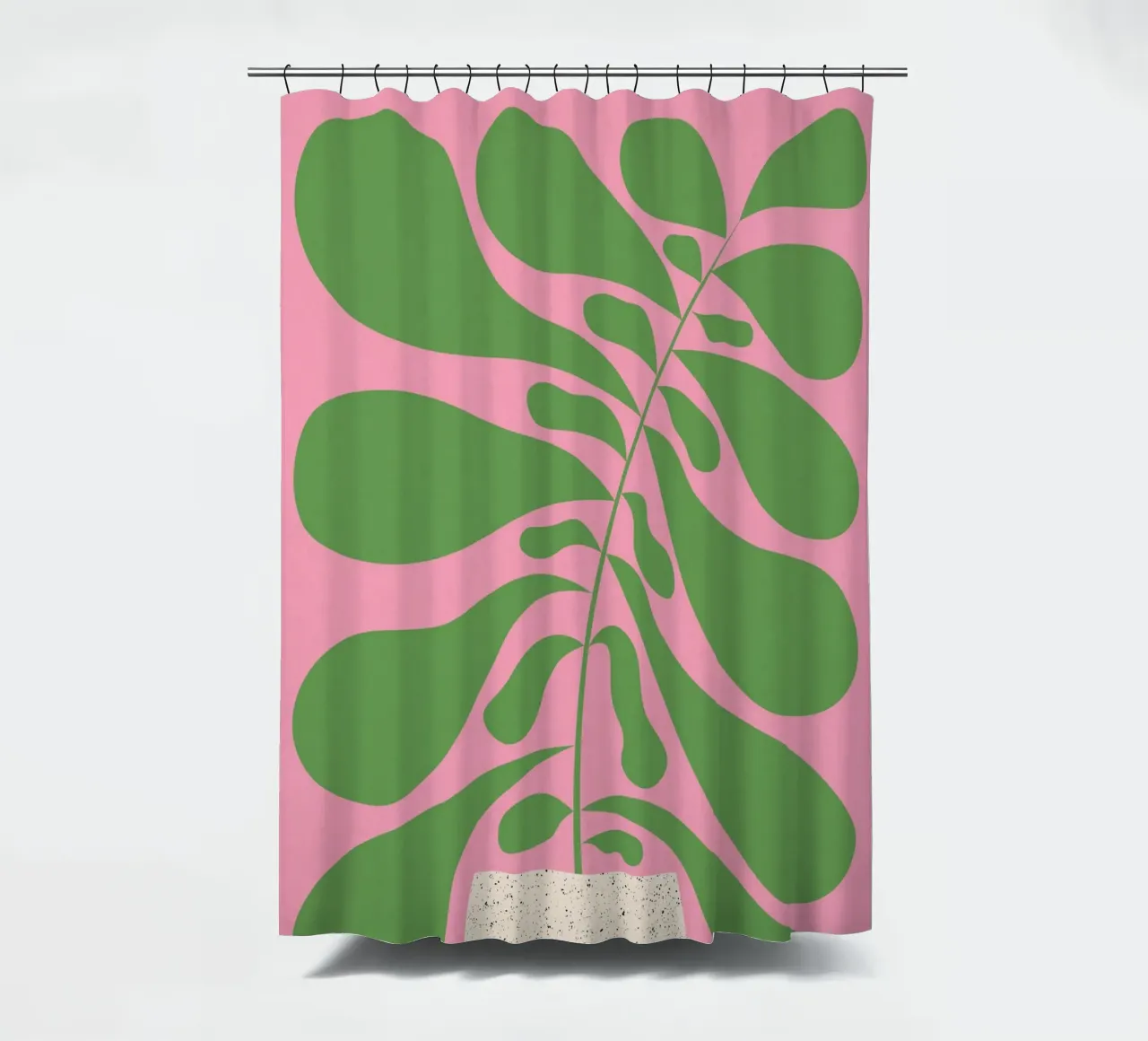 Lazy Plant #1 shower curtain by Alisa Galitsyna