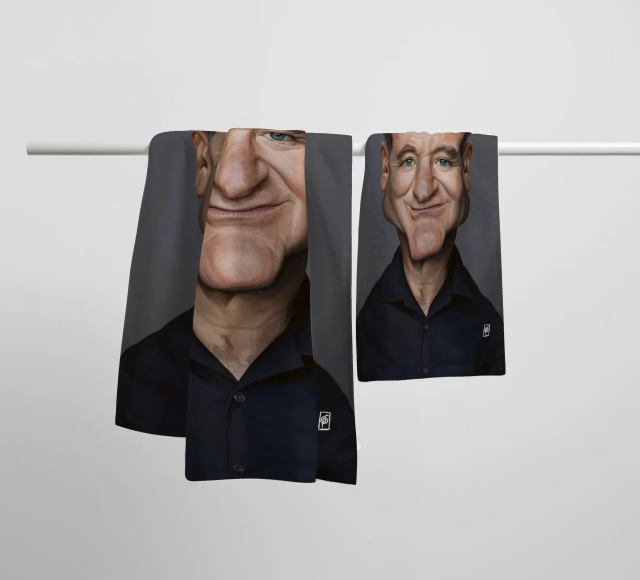 Robin Williams asciugamano da bagno da Rob Art | Illustration