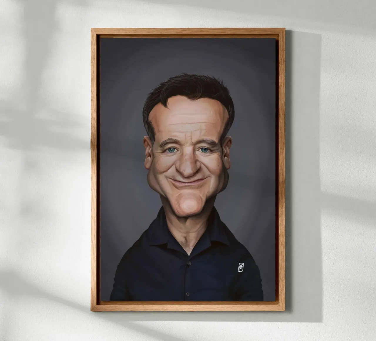 Robin Williams tela con Cornice a cassetta da Rob Art | Illustration