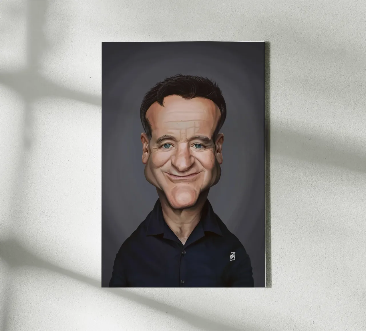 Robin Williams tela con Cornice a cassetta da Rob Art | Illustration