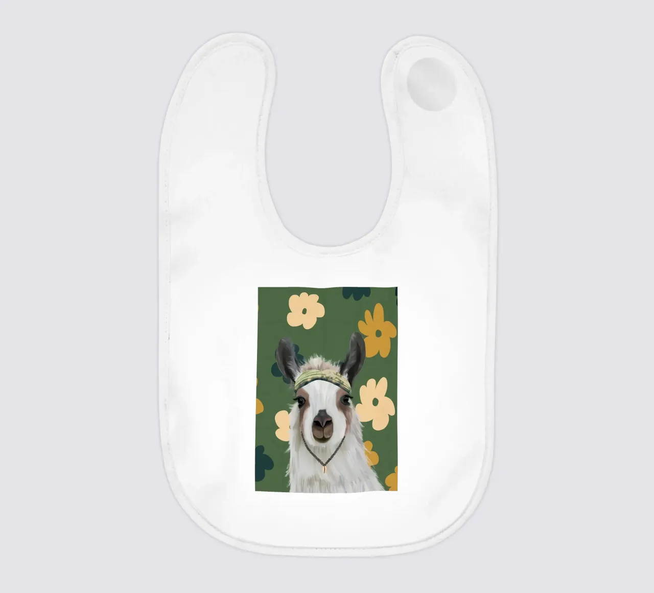 Fiori Boho Llama Retro bavaglino da diedrich