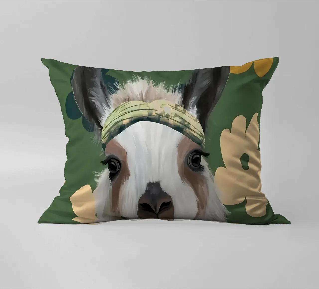 Fiori Boho Llama Retro cuscino da diedrich