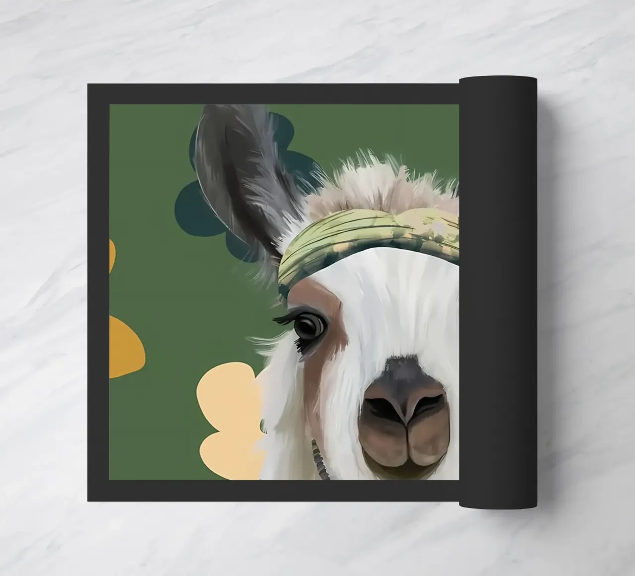 Fiori Boho Llama Retro zerbino da diedrich