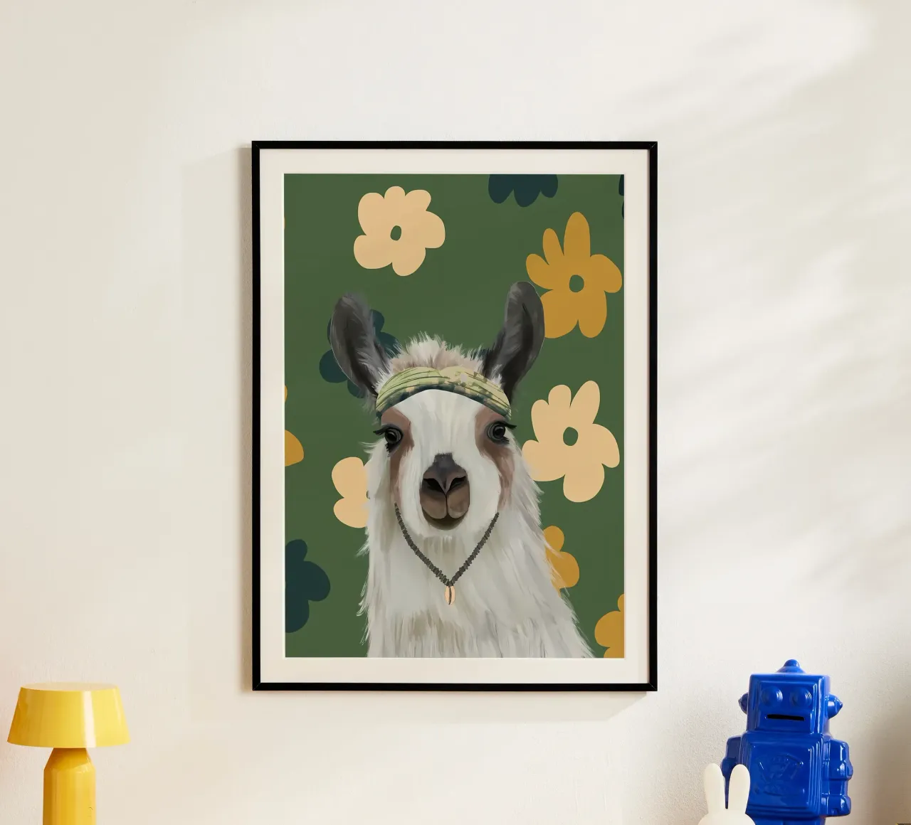 Fiori Boho Llama Retro carta hahnemühle da diedrich