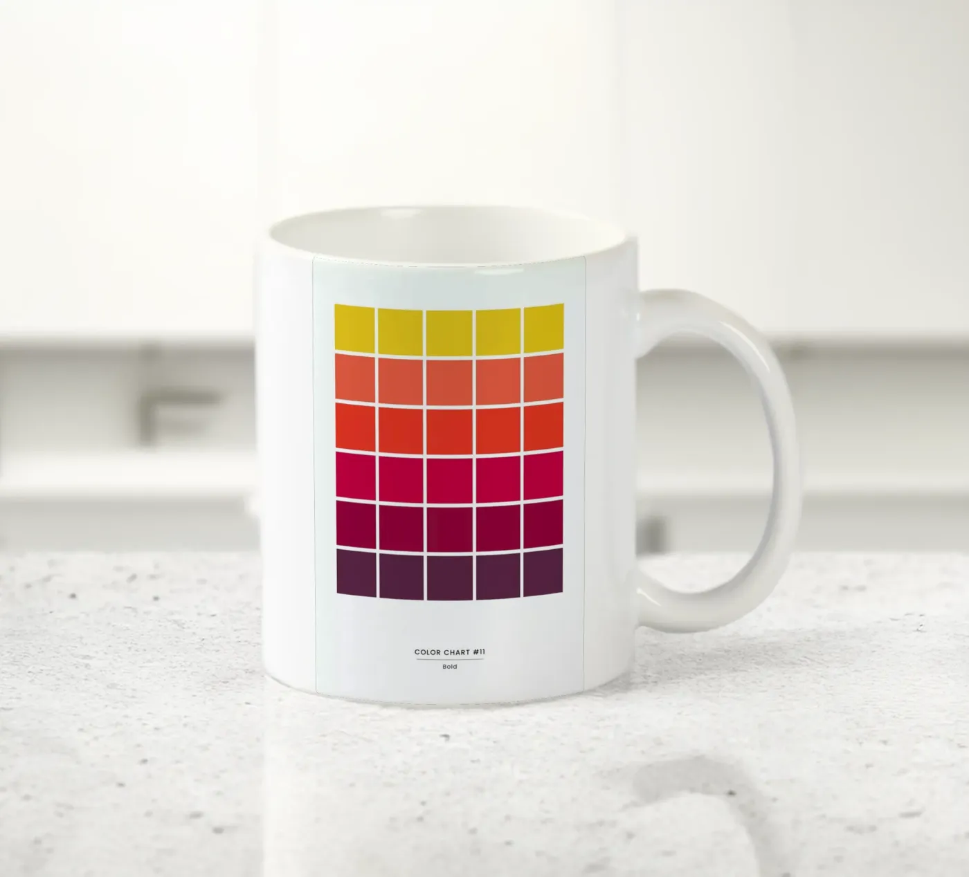 Bold ceramic mug by daylight design studio
