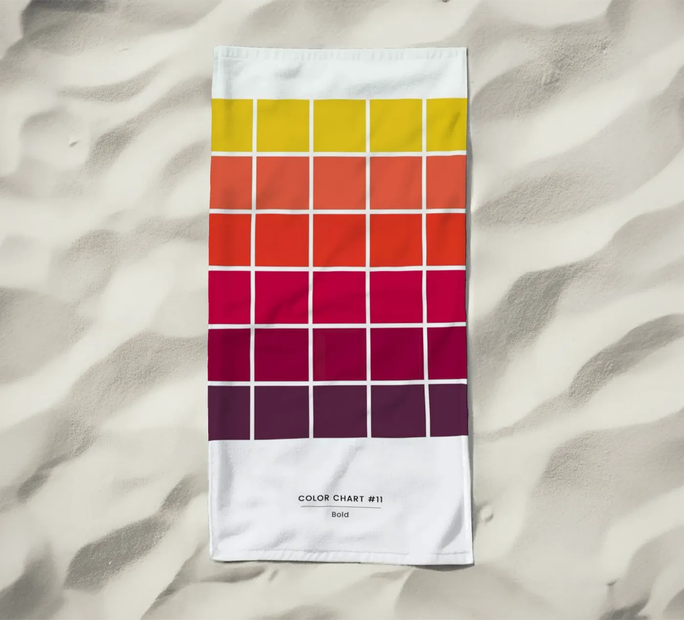 Bold beach towel by daylight design studio