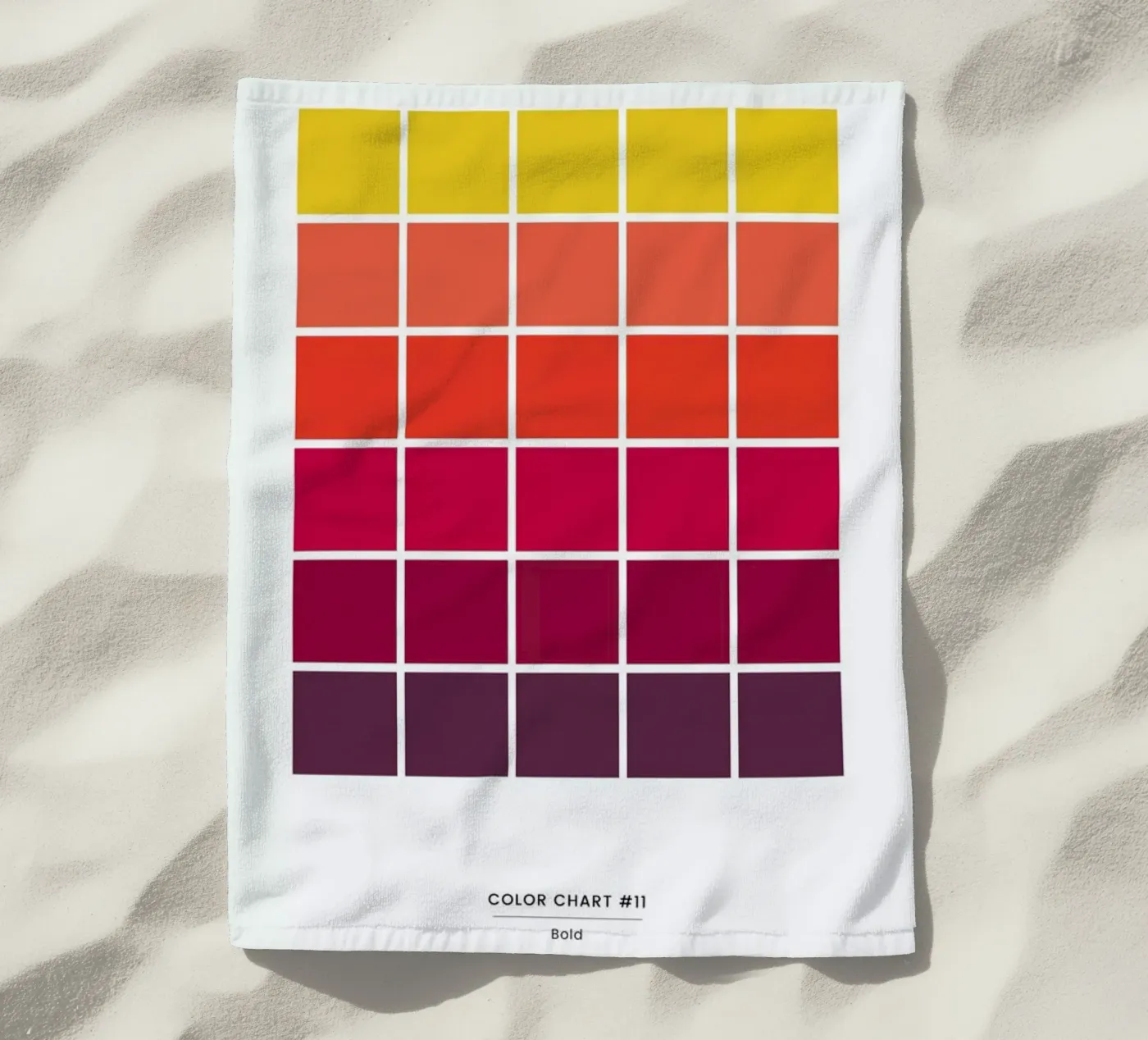 Bold beach towel by daylight design studio