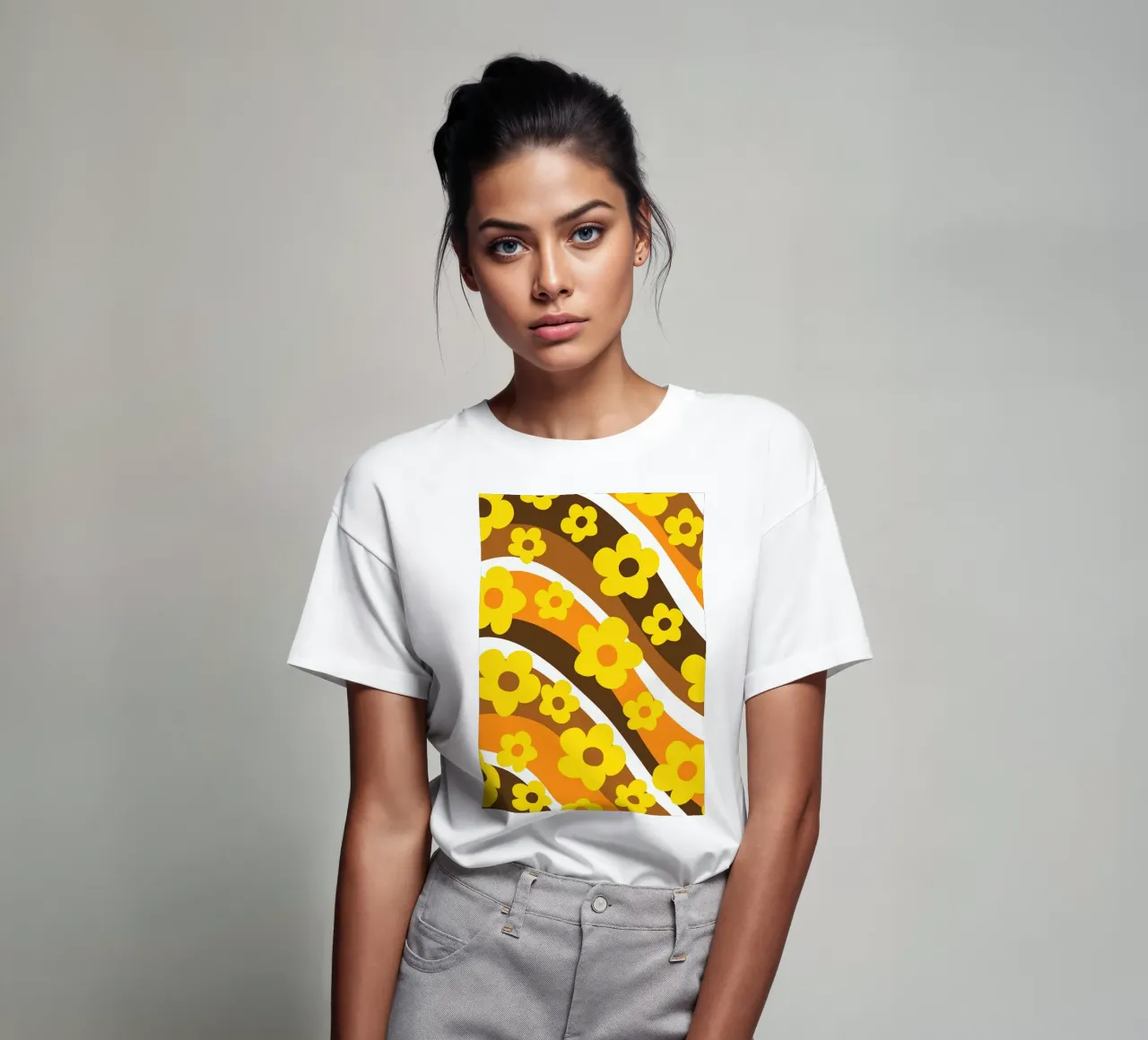 Rétro Flower Wave 1 t-shirt de diedrich