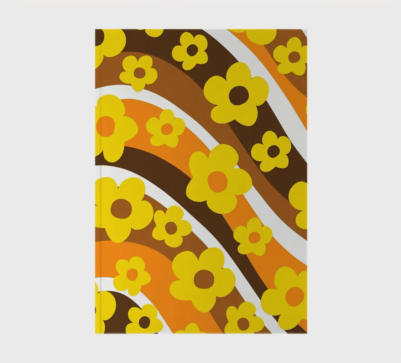 Retro Flower Wave 1 notebook by diedrich
