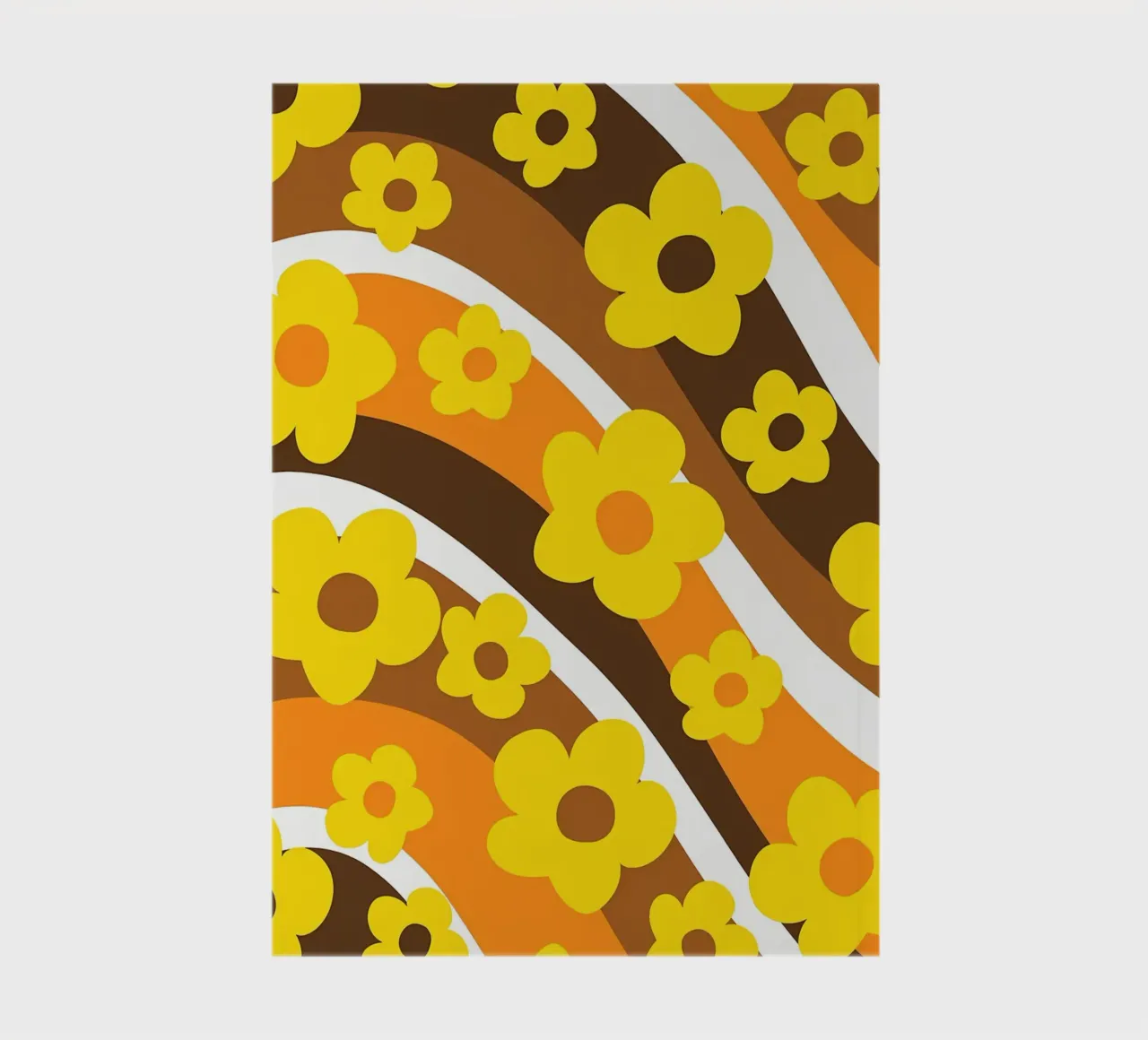 Retro Flower Wave 1 notebook by diedrich