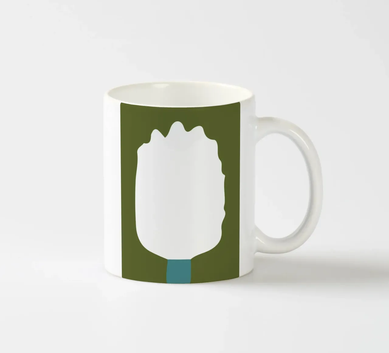 White tree tazza in ceramica da LisaArtes