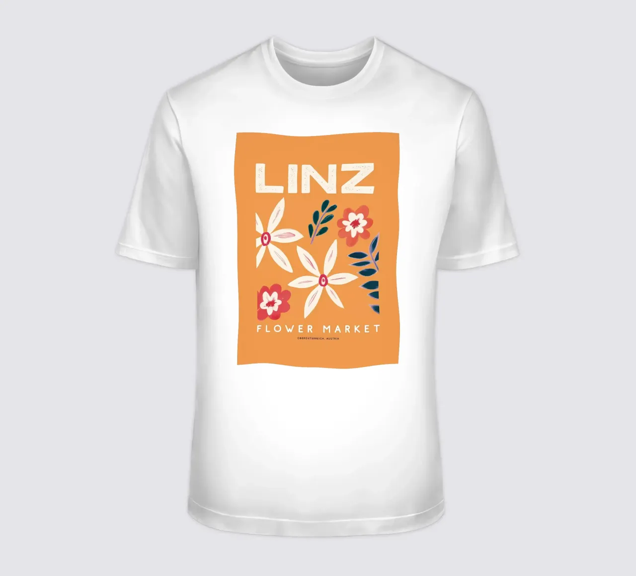 Mercato dei fiori retrò di Linz t-shirt da diedrich