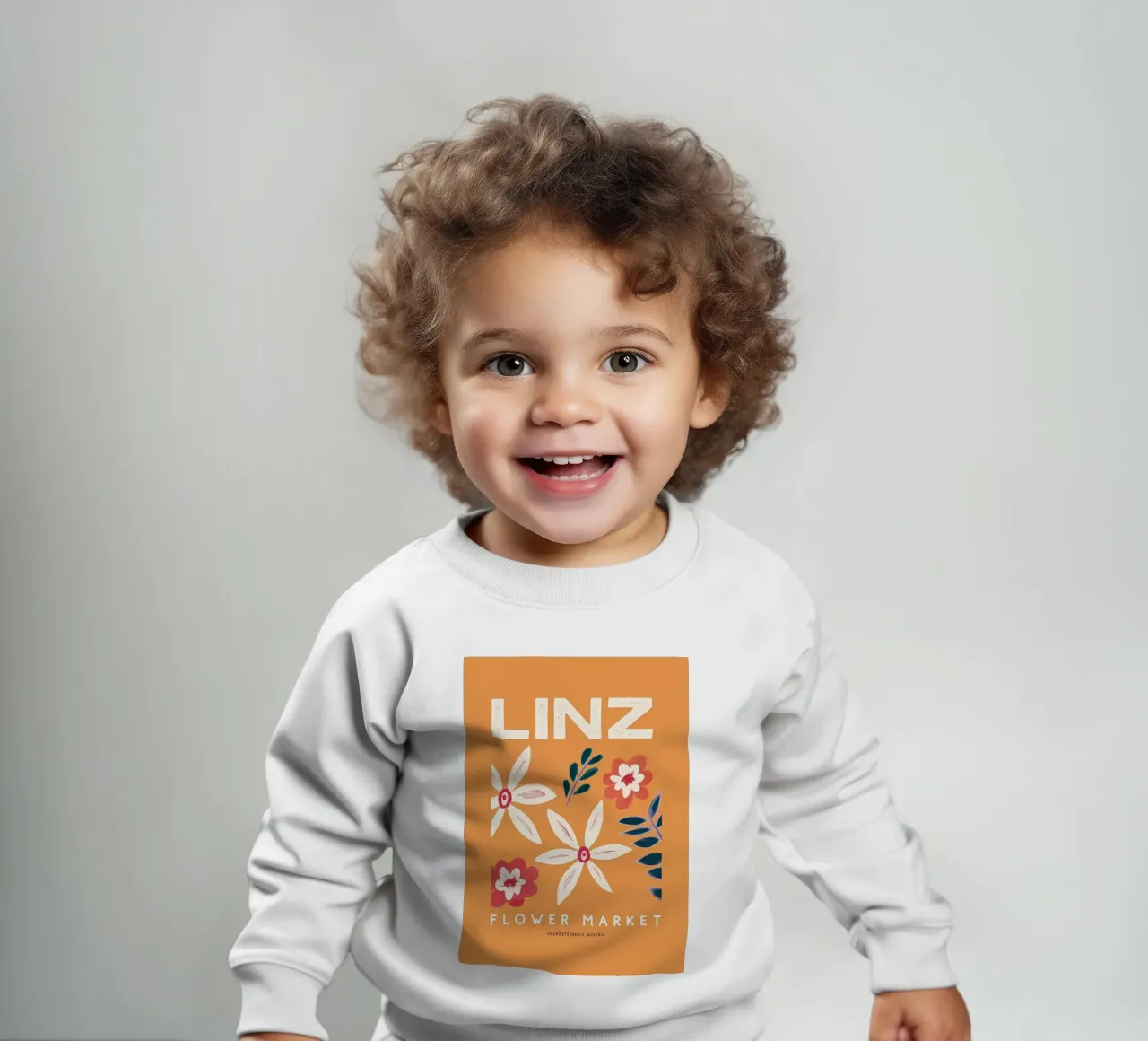 Mercato dei fiori retrò di Linz felpa neonato da diedrich
