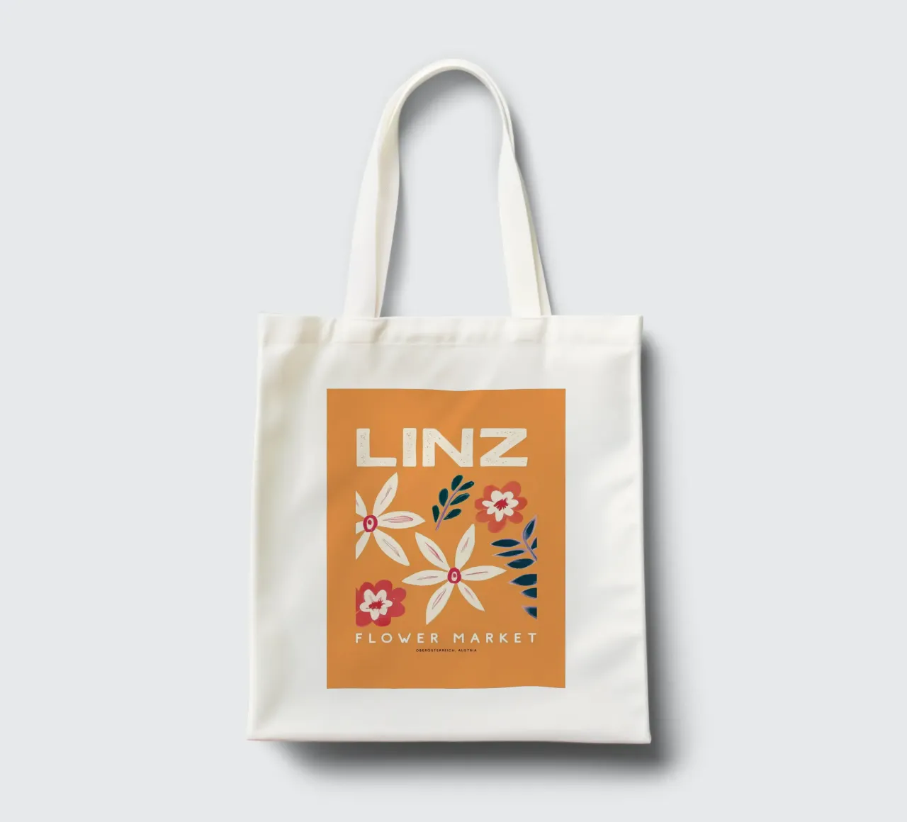 Mercato dei fiori retrò di Linz borsa in juta da diedrich