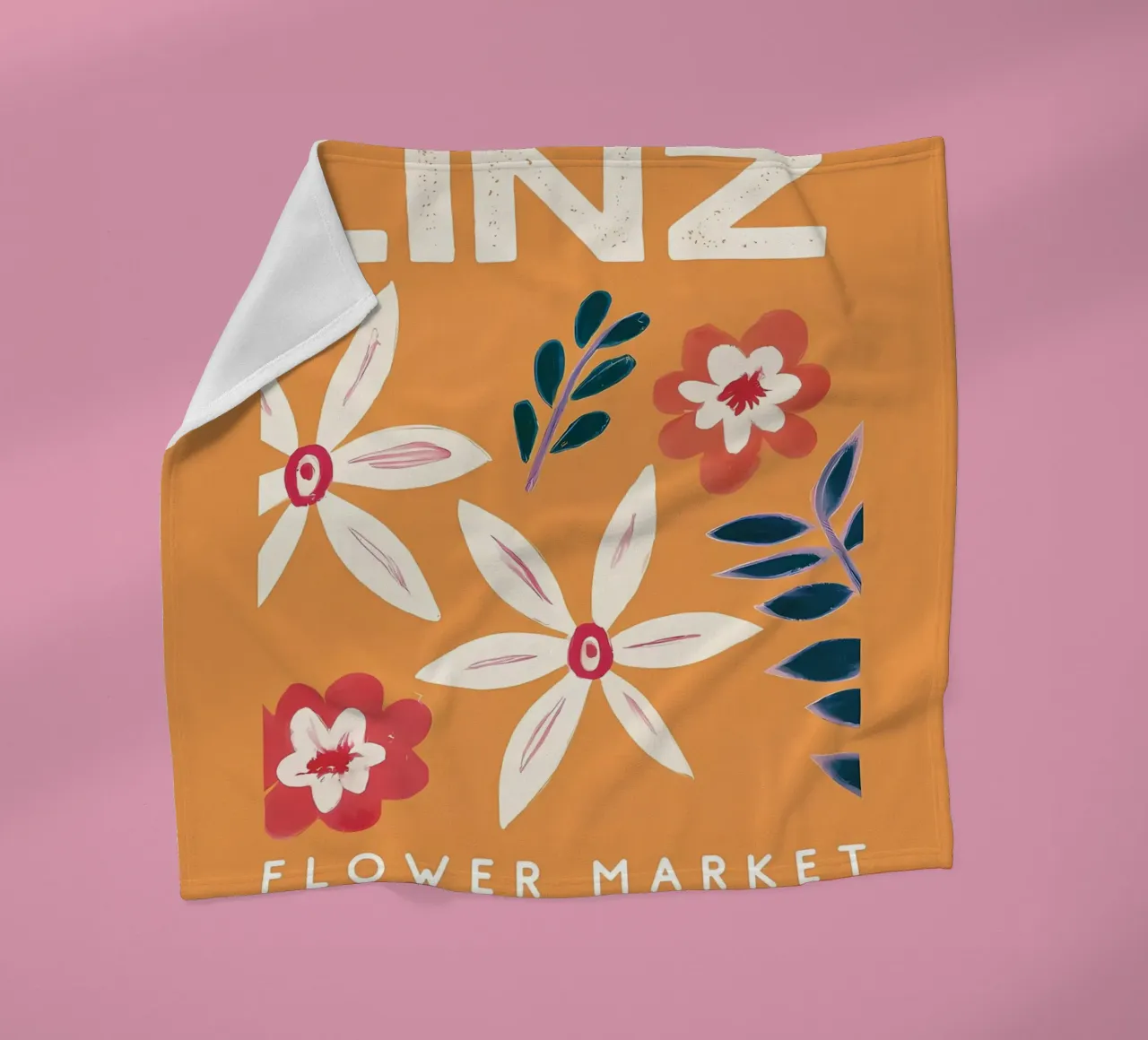 Mercato dei fiori retrò di Linz coperta in pile da diedrich