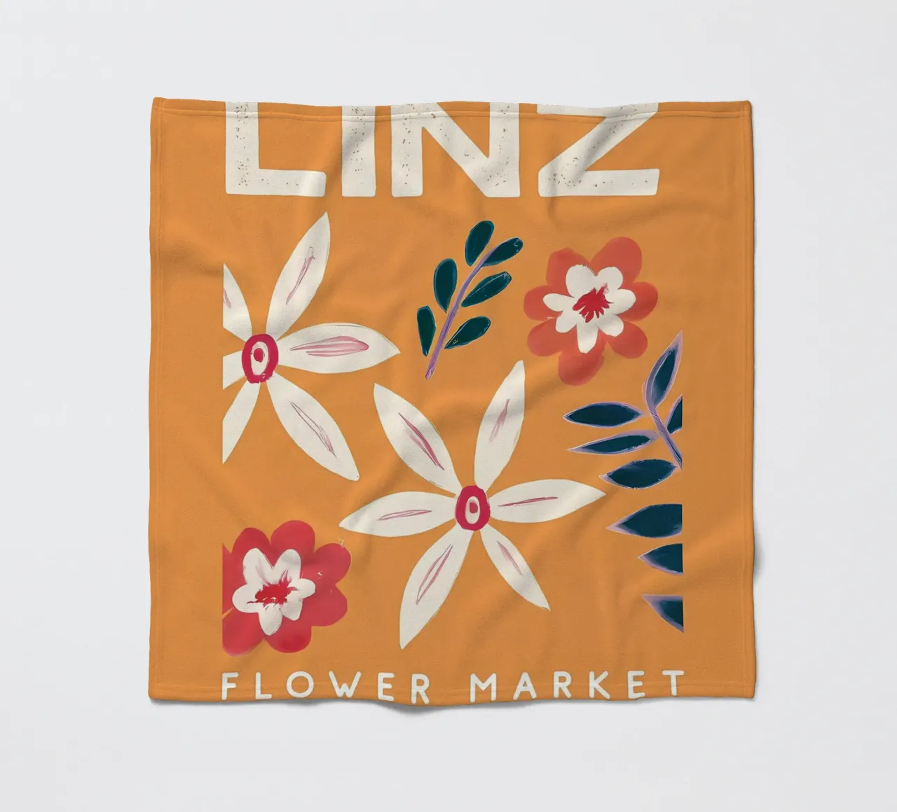 Mercato dei fiori retrò di Linz coperta in pile da diedrich