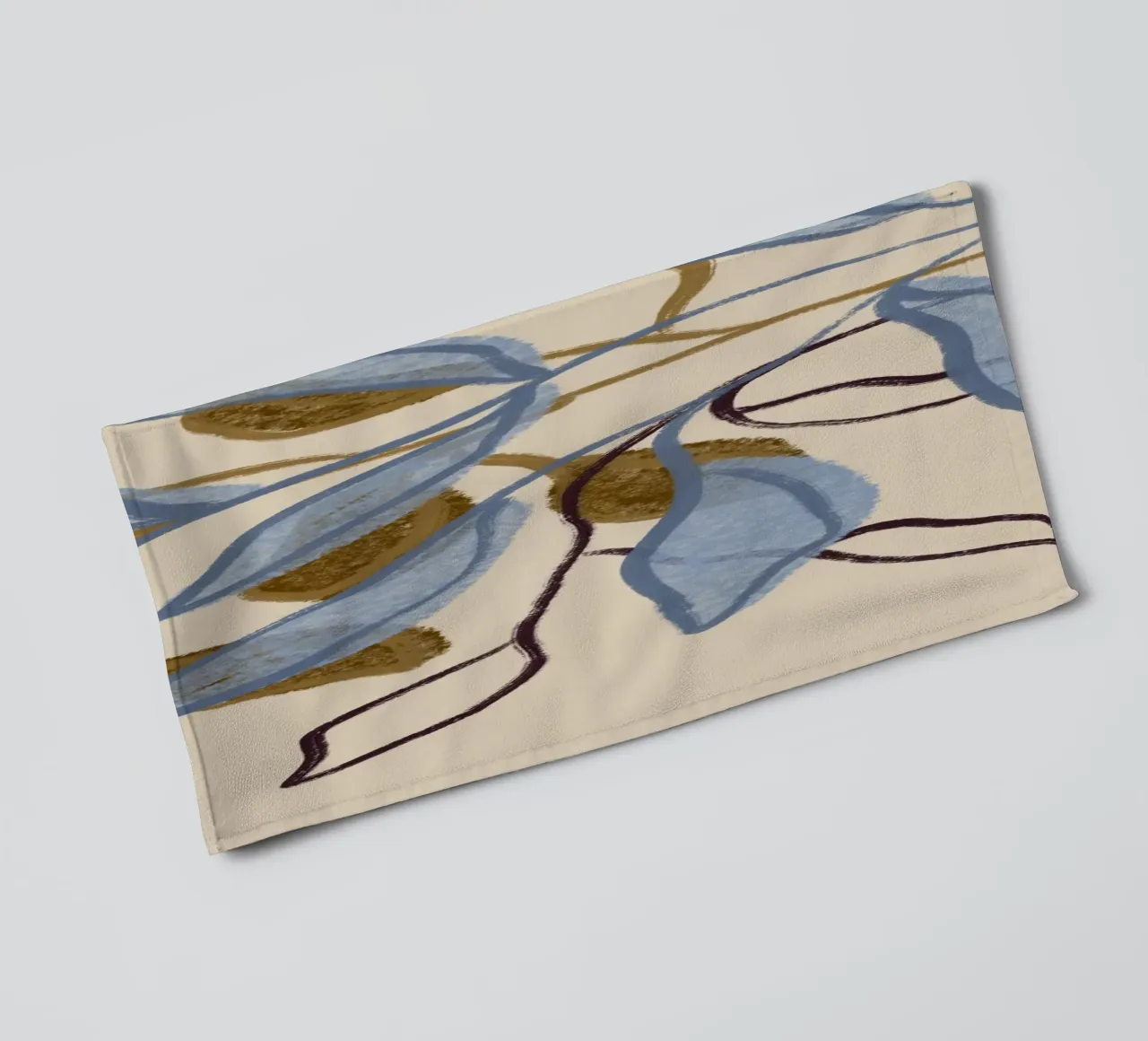 Three Branches towel by Alisa Galitsyna