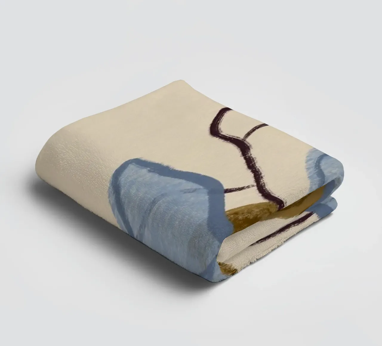 Three Branches towel by Alisa Galitsyna