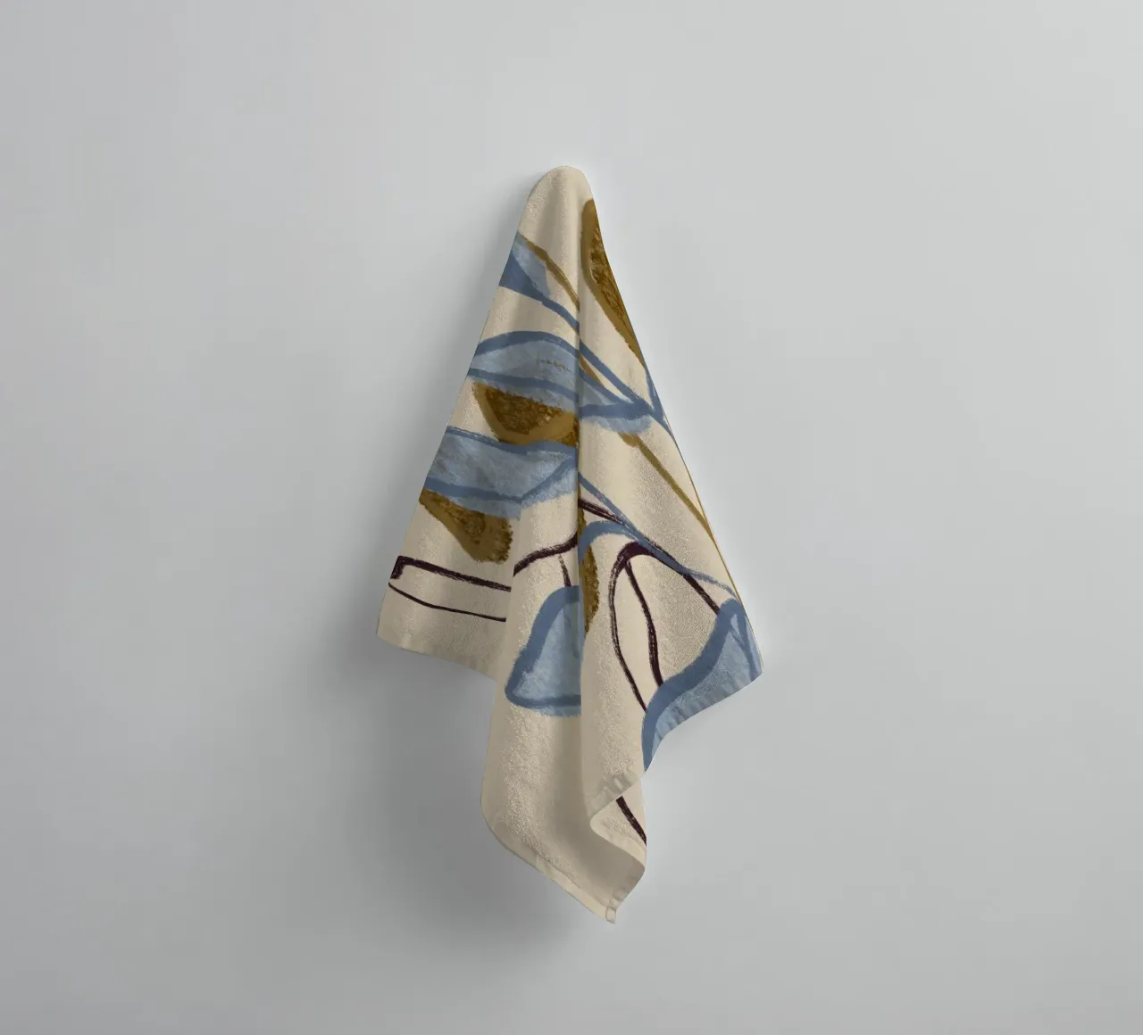 Three Branches towel by Alisa Galitsyna
