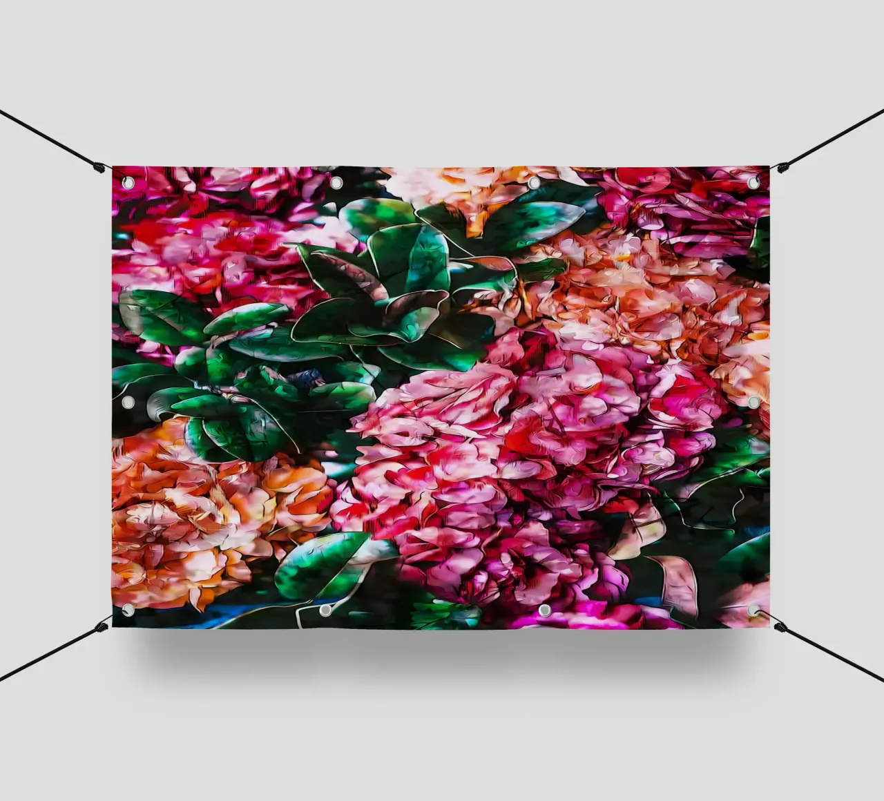 Fiori retrò telo in pvc da diedrich