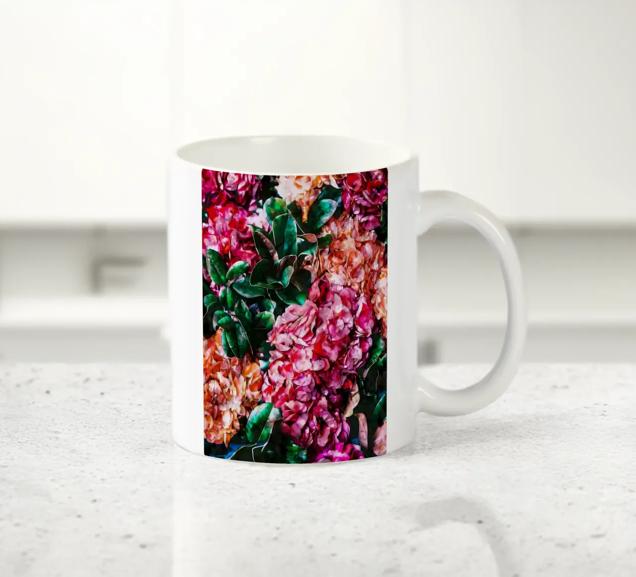 Fiori retrò tazza in ceramica da diedrich